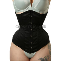 Cressida – Curvy Cotton Underbust Steel Boned Waist Trainer Corset