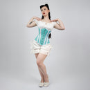 Susan - Mint Green White Polka Dot Pin Up Hourglass Corset