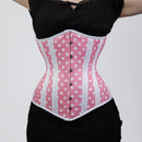 Cressida - Pink White Polka Dot Waist Training Curvy Corset