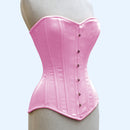 Elena - Overbust Long Line Cotton Steel Boned Corset | All Colors