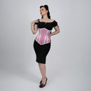 Cressida - Pink White Polka Dot Waist Training Curvy Corset