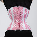 Cressida - Pink White Polka Dot Waist Training Curvy Corset