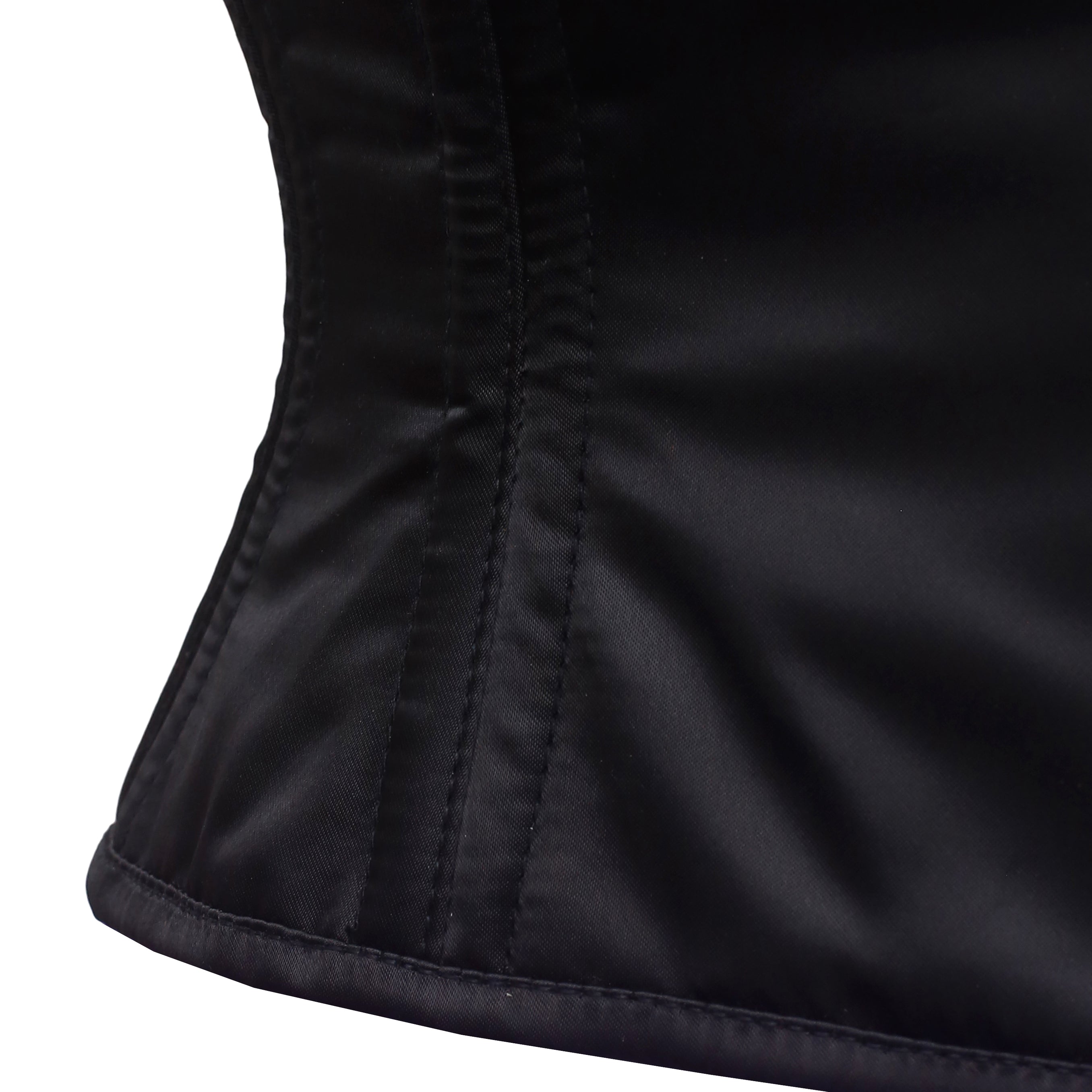 Trixie – Shiny Satin Double Steel Boned Waspie Corset