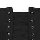 Jessica - Cotton Black Steel Boned Waist Training Overbust Corset | All Colors