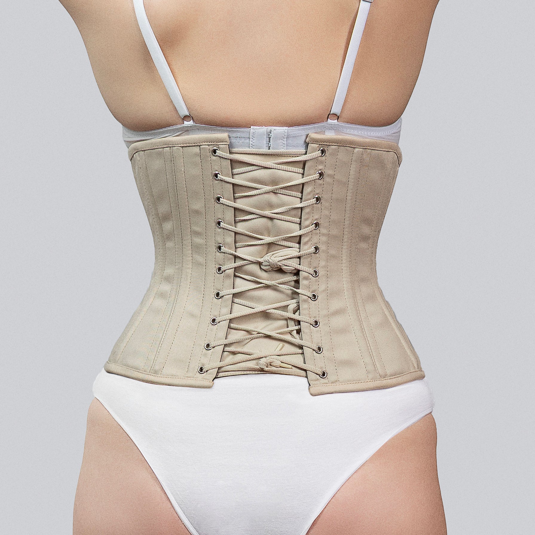 Anastasia - Cotton Underbust Steel Boned Waist Training Corset | All Colors