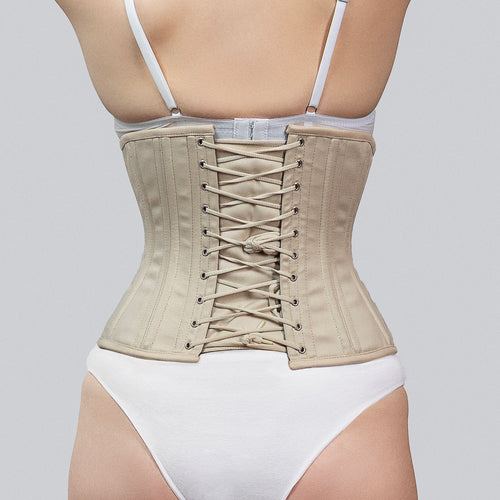Anastasia - Cotton Underbust Steel Boned Waist Training Corset | All Colors