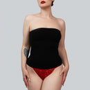 soft seamless bamboo longline corset liner tube fit front - corsets island