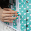 Susan - Mint Green White Polka Dot Pin Up Hourglass Corset