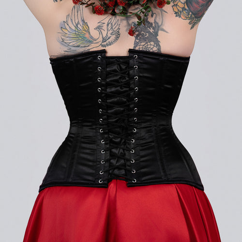 Jessica - Satin Steel Boned Waist Training Overbust Corset | All Colors