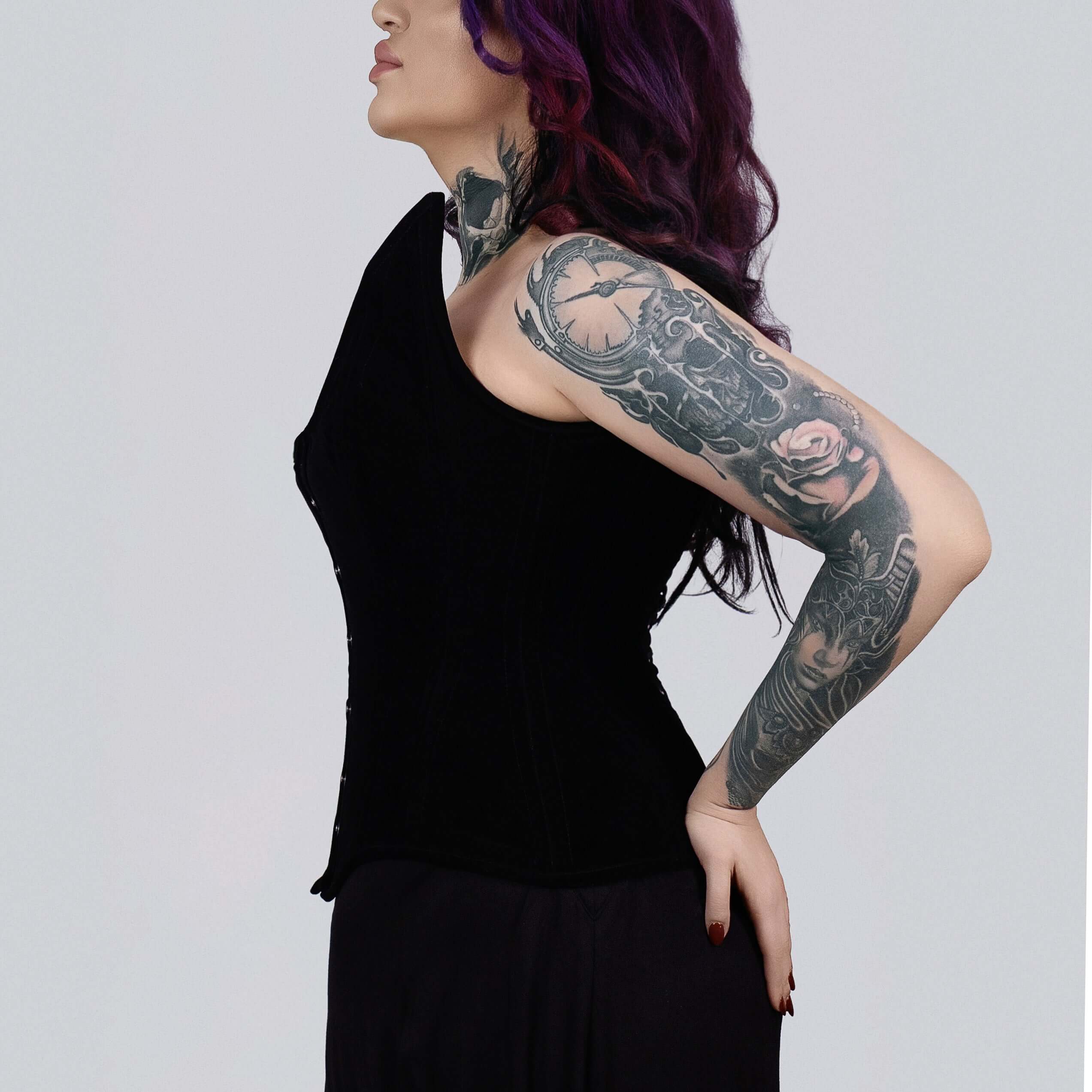 Lestat – Gothic Velvet Steel Boned Overbust Corset