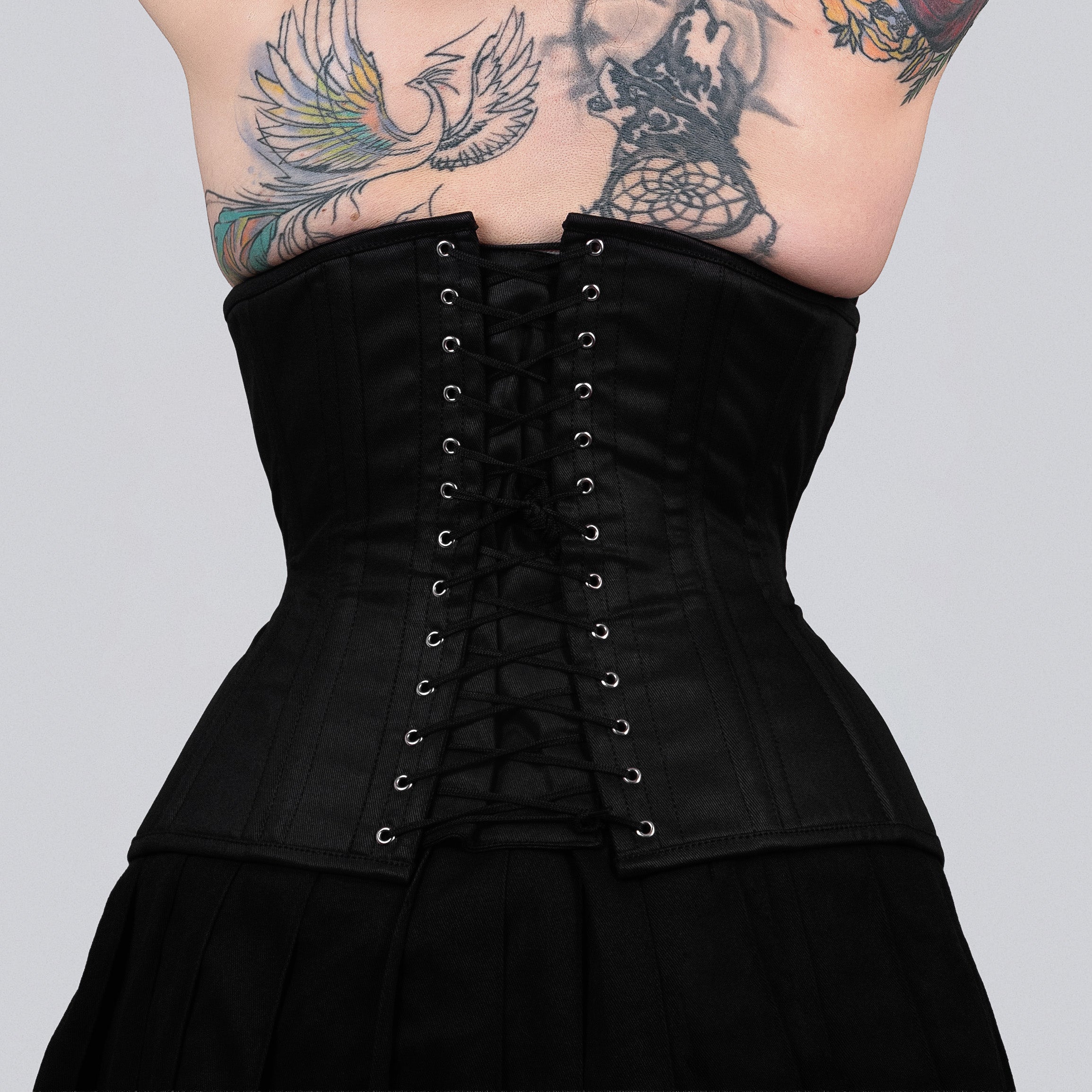 Cotton Curvy Underbust Steel Boned Corset | Corsets Island